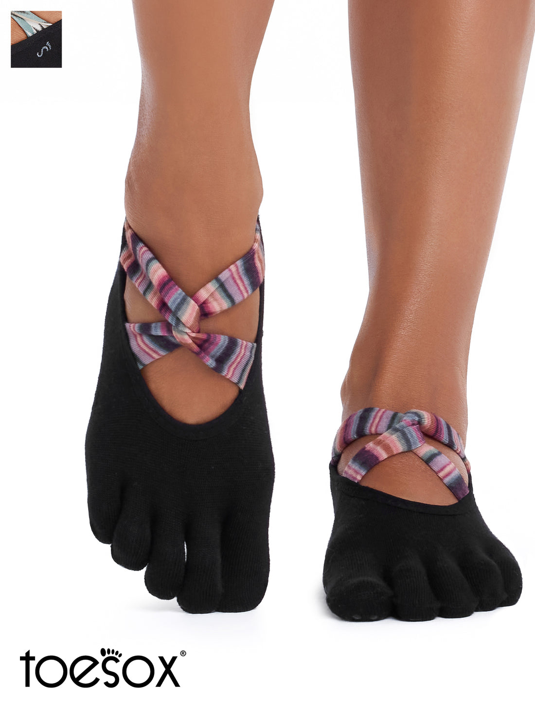 [ToeSox] Ivy Ultra Fine Knit アイビー ウルトラファインニット（Full-Toe／つま先あり） グリップ ソックス ／ ヨガ ピラティス 滑り止め付 靴下 26FW_D2