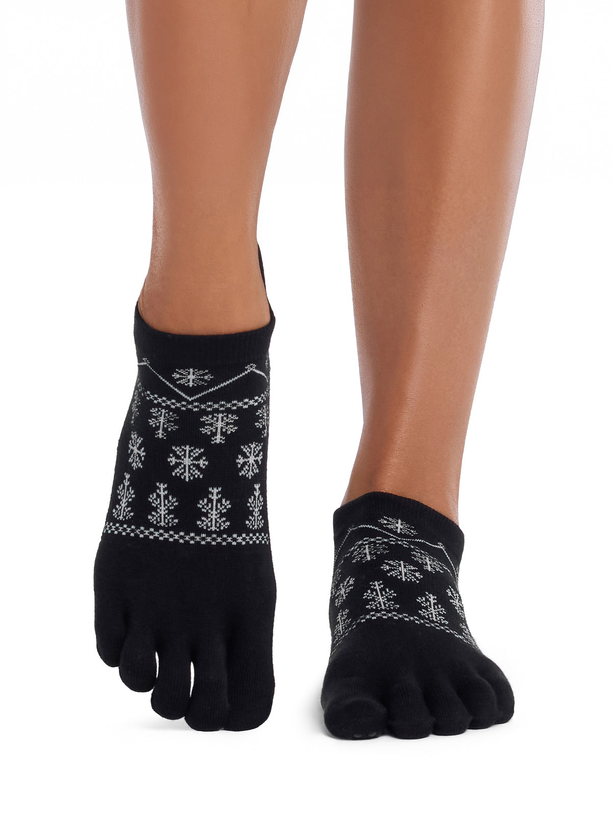 [ToeSox] Low Rise Ultra Fine Knit ローライズ ウルトラファインニット（Full-Toe／つま先あり） グリップ ソックス ／ ヨガ ピラティス 滑り止め付 靴下 26FW_D2