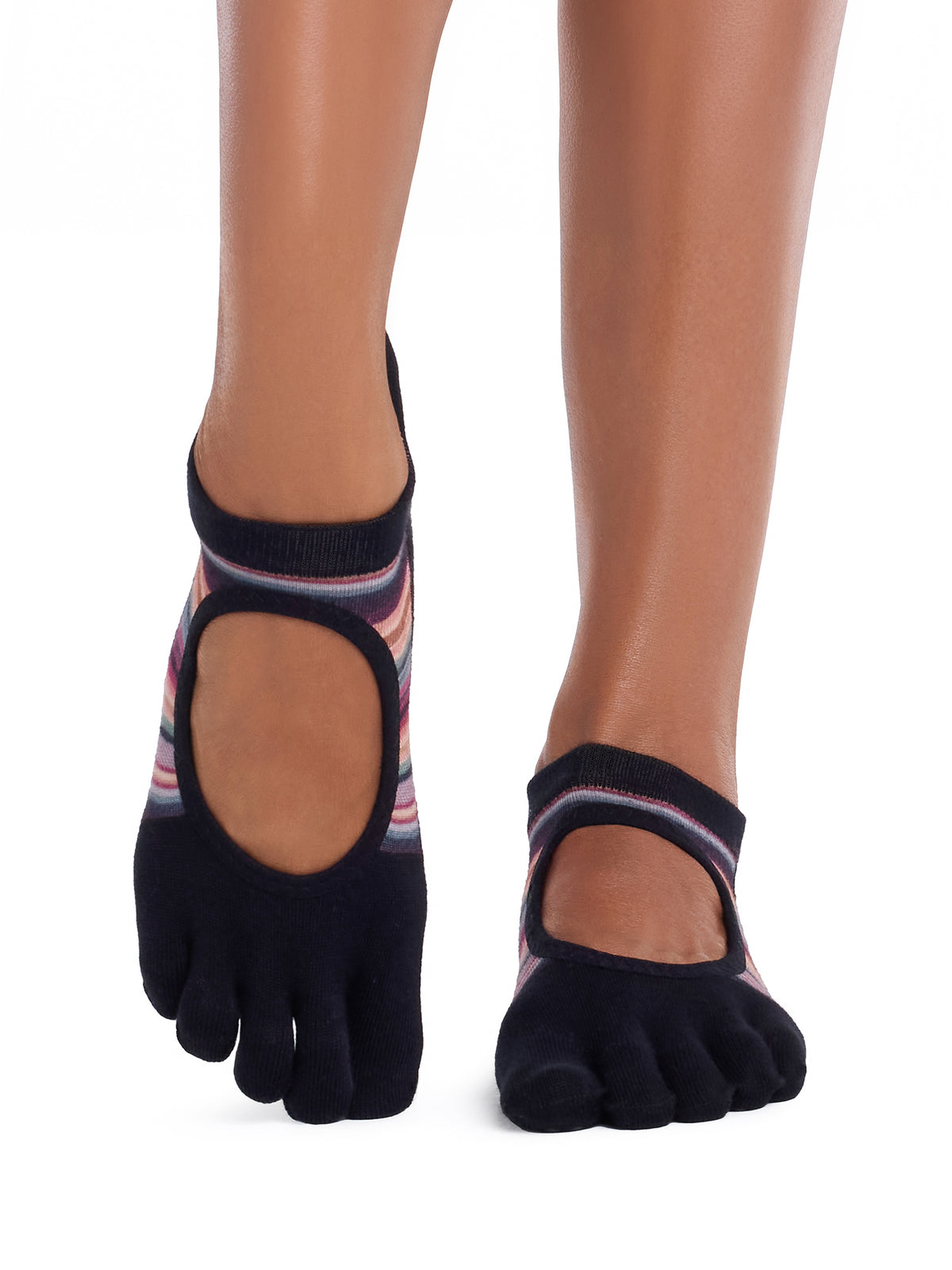 [ToeSox] Bellarina Ultra Fine Knit ベラリナ ウルトラファインニット（Full-Toe／つま先あり） グリップ ソックス ／ ヨガ ピラティス 滑り止め付 靴下 26FW_D2