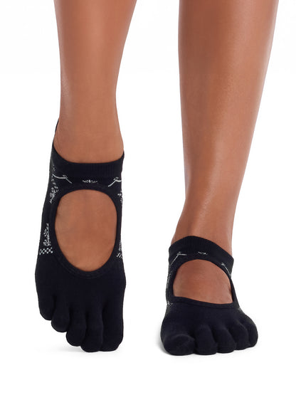 [ToeSox] Bellarina Ultra Fine Knit ベラリナ ウルトラファインニット（Full-Toe／つま先あり） グリップ ソックス ／ ヨガ ピラティス 滑り止め付 靴下 26FW_D2