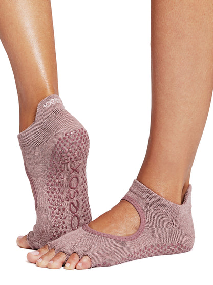 [ToeSox] Bellarina ベラリナ（Half-Toe／つま先なし） グリップ ソックス ／ ヨガ ピラティス 滑り止め付 靴下 25FW_D3