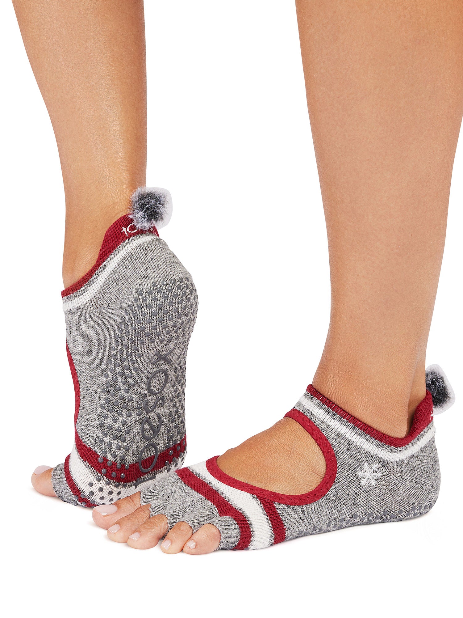 [ToeSox] Bellarina Half-Toe Grip Socks / Yoga Pilates Anti-Slip Socks 25SS_D2