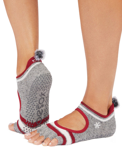 [ToeSox] Bellarina Half-Toe Grip Socks / Yoga Pilates Anti-Slip Socks 25SS_D2