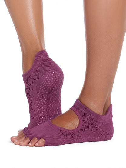 [ToeSox] Bellarina ベラリナ（Half-Toe／つま先なし） グリップ ソックス ／ ヨガ ピラティス 滑り止め付 靴下 26FW_D2