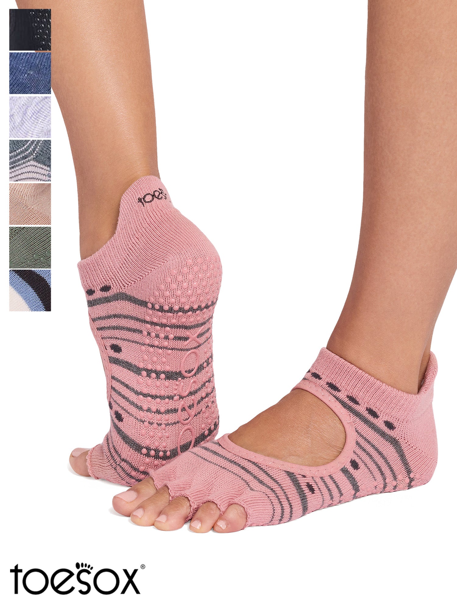 [ToeSox] Bellarina ベラリナ（Half-Toe／つま先なし） グリップ ソックス ／ ヨガ ピラティス 滑り止め付 靴下 26SS_D2