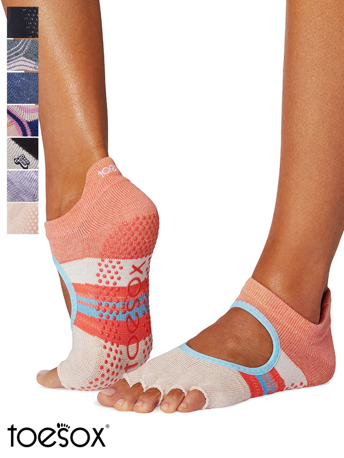 [ToeSox] Bellarina Half-Toe Grip Socks / Yoga Pilates Anti-Slip Socks 25SS_D2