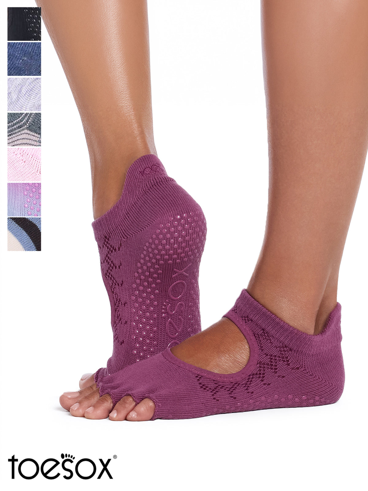 [ToeSox] Bellarina ベラリナ（Half-Toe／つま先なし） グリップ ソックス ／ ヨガ ピラティス 滑り止め付 靴下 26FW_D2