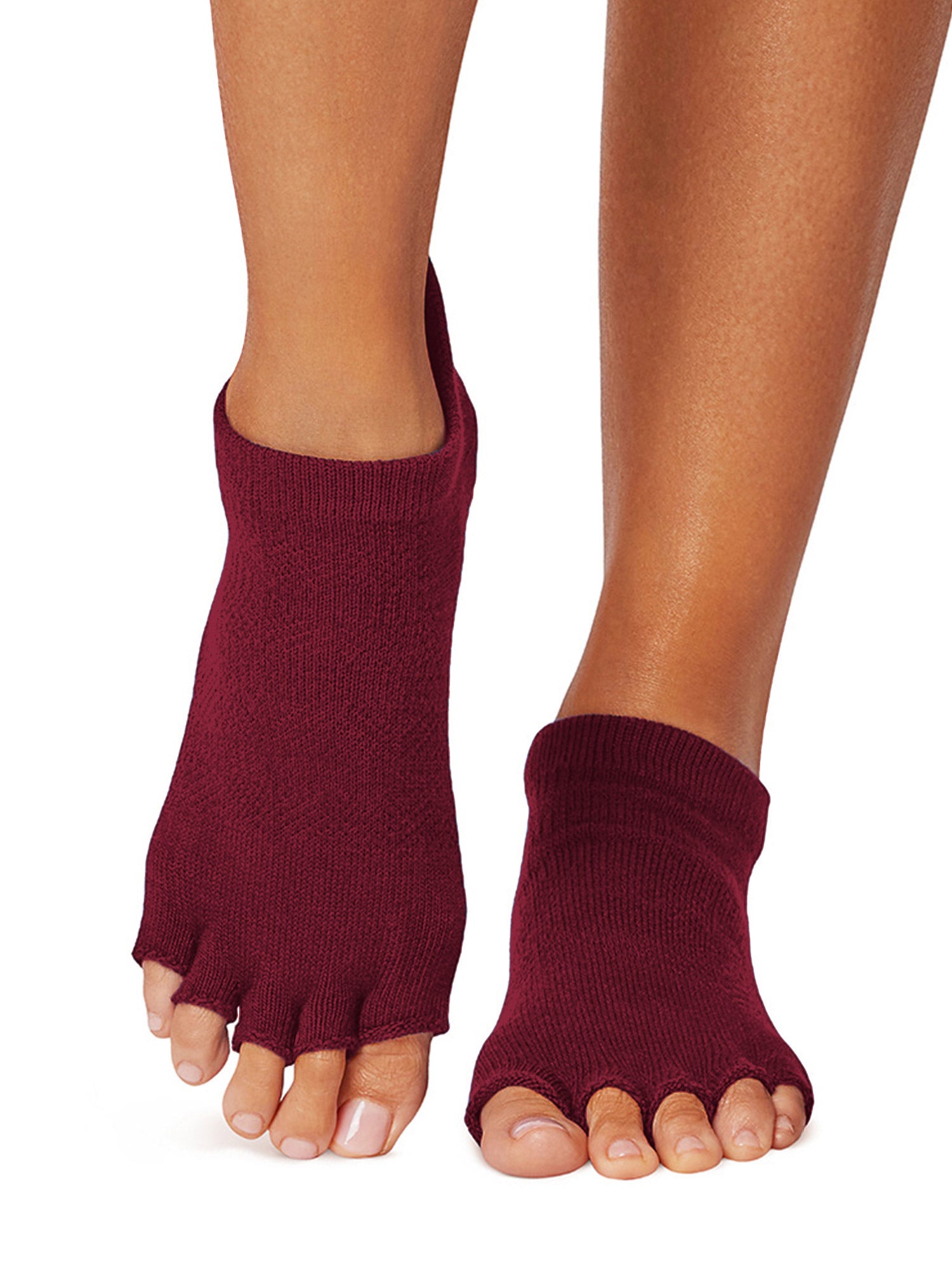 [ToeSox] Low Rise ローライズ（Half-Toe／つま先なし） グリップ ソックス ／ ヨガ ピラティス 滑り止め付 靴下 25FW_D2