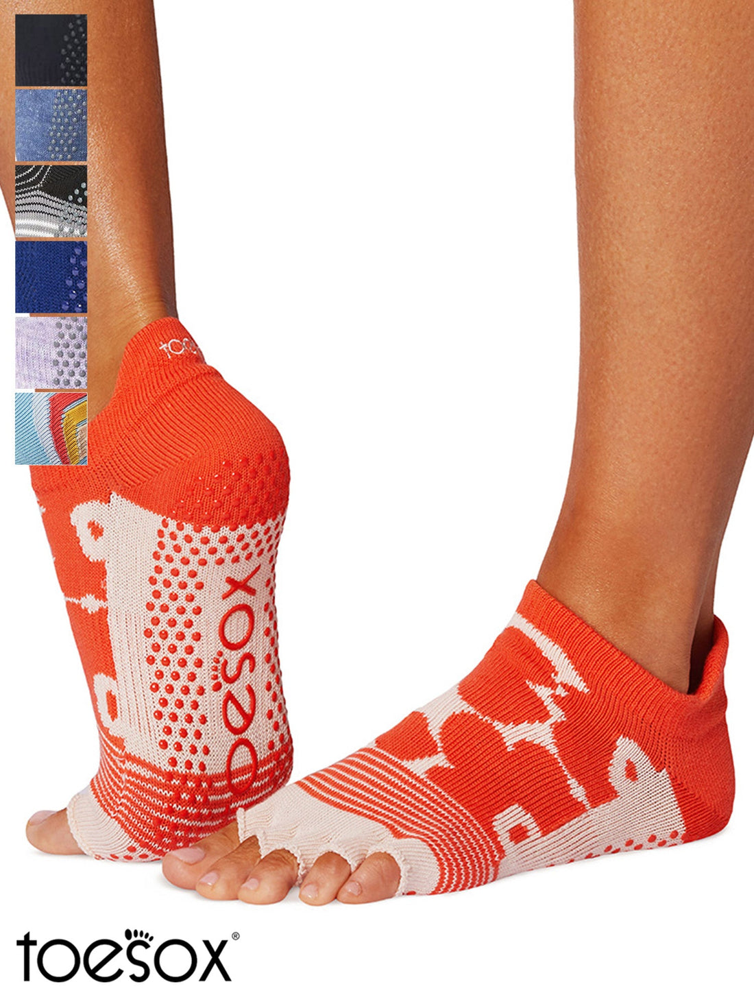 [ToeSox] Low Rise (Half-Toe) Grip Socks / Yoga Pilates Anti-Slip Socks 25SS_D2