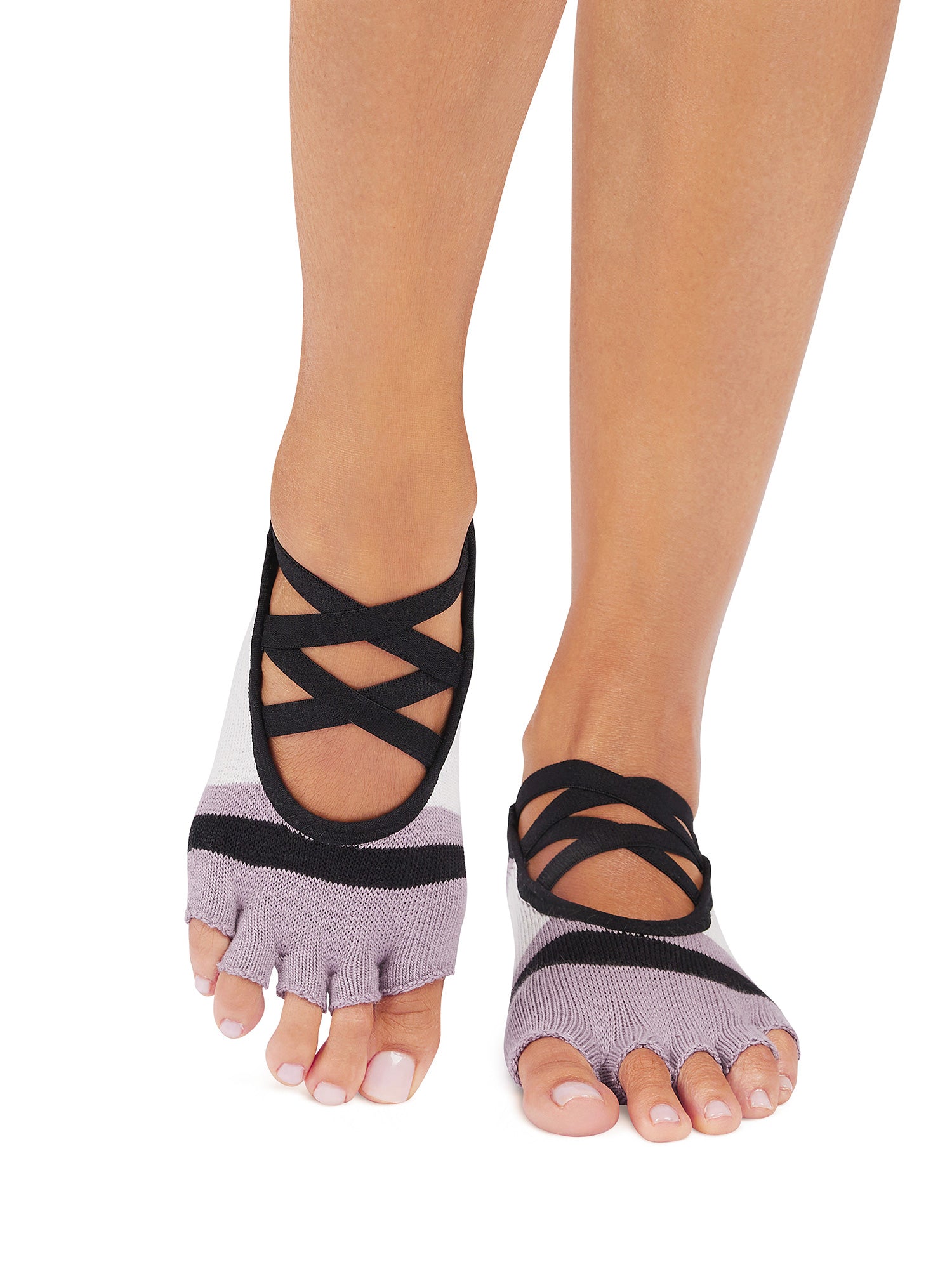 [ToeSox] Elle エル（Half-Toe／つま先なし）グリップ ソックス ／ ヨガ ピラティス 滑り止め付 靴下 25FW_D3