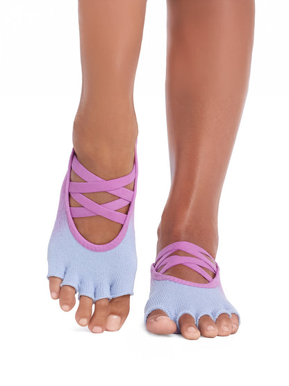 [ToeSox] Elle エル（Half-Toe／つま先なし）グリップ ソックス ／ ヨガ ピラティス 滑り止め付 靴下 26FW_D1