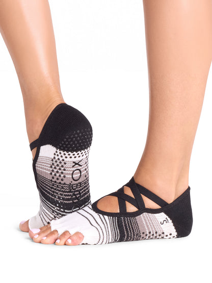 [ToeSox] Elle エル（Half-Toe／つま先なし）グリップ ソックス ／ ヨガ ピラティス 滑り止め付 靴下 26FW_D1