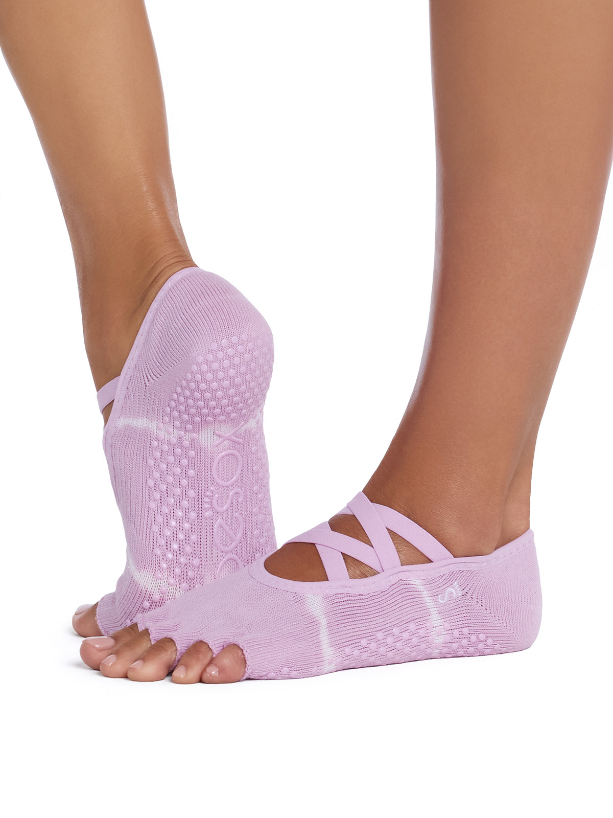 [ToeSox] Elle エル（Half-Toe／つま先なし）グリップ ソックス ／ ヨガ ピラティス 滑り止め付 靴下 26FW_D1