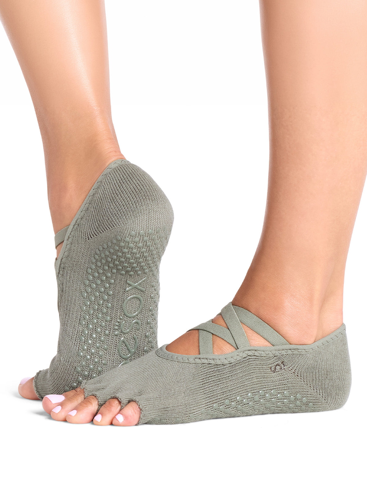 [ToeSox] Elle エル（Half-Toe／つま先なし）グリップ ソックス ／ ヨガ ピラティス 滑り止め付 靴下 26FW_D2