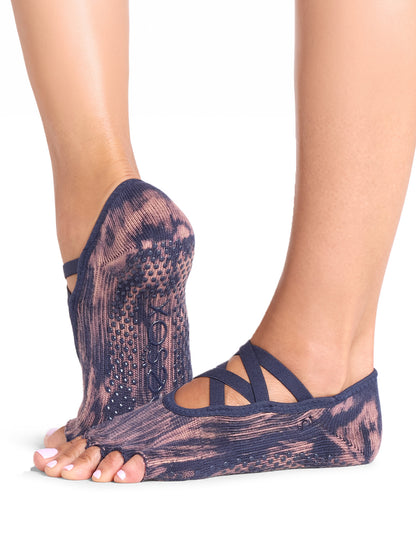 [ToeSox] Elle エル（Half-Toe／つま先なし）グリップ ソックス ／ ヨガ ピラティス 滑り止め付 靴下 26FW_D2