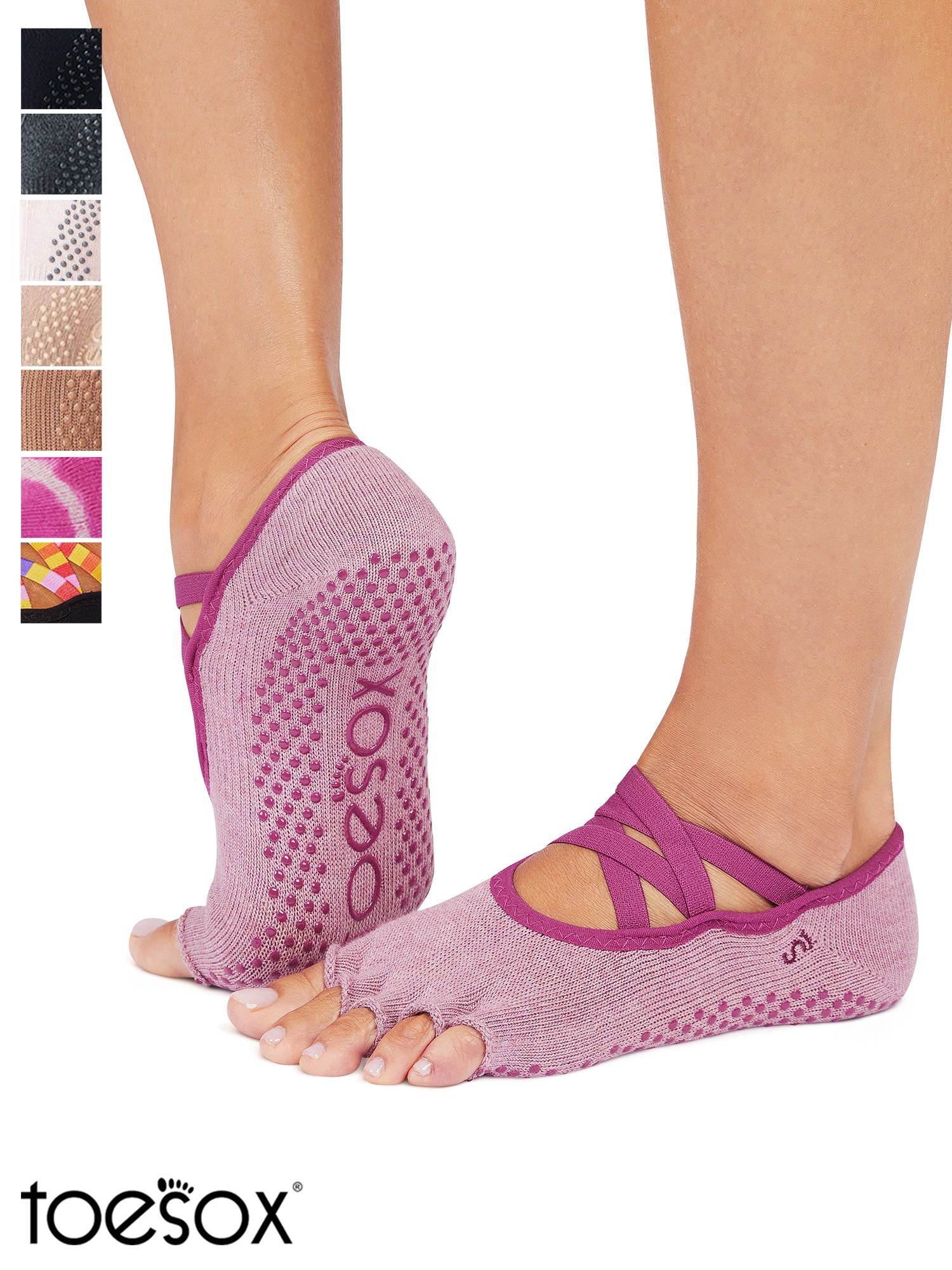 [ToeSox] Elle (Half-Toe) Grip Socks / Yoga Pilates Anti-Slip Socks 25SS_D2