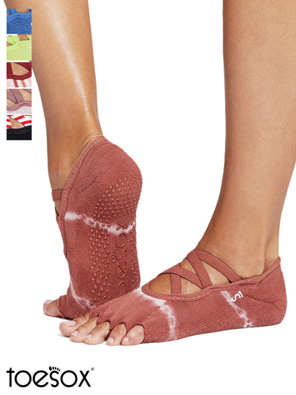 [ToeSox] Elle エル（Half-Toe／つま先なし）グリップ ソックス ／ ヨガ ピラティス 滑り止め付 靴下 [WSS]