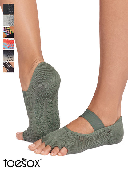 [ToeSox] Mia (Half-Toe/No Toes) Grip Socks / Yoga Pilates Anti-Slip Socks 25SS_D2