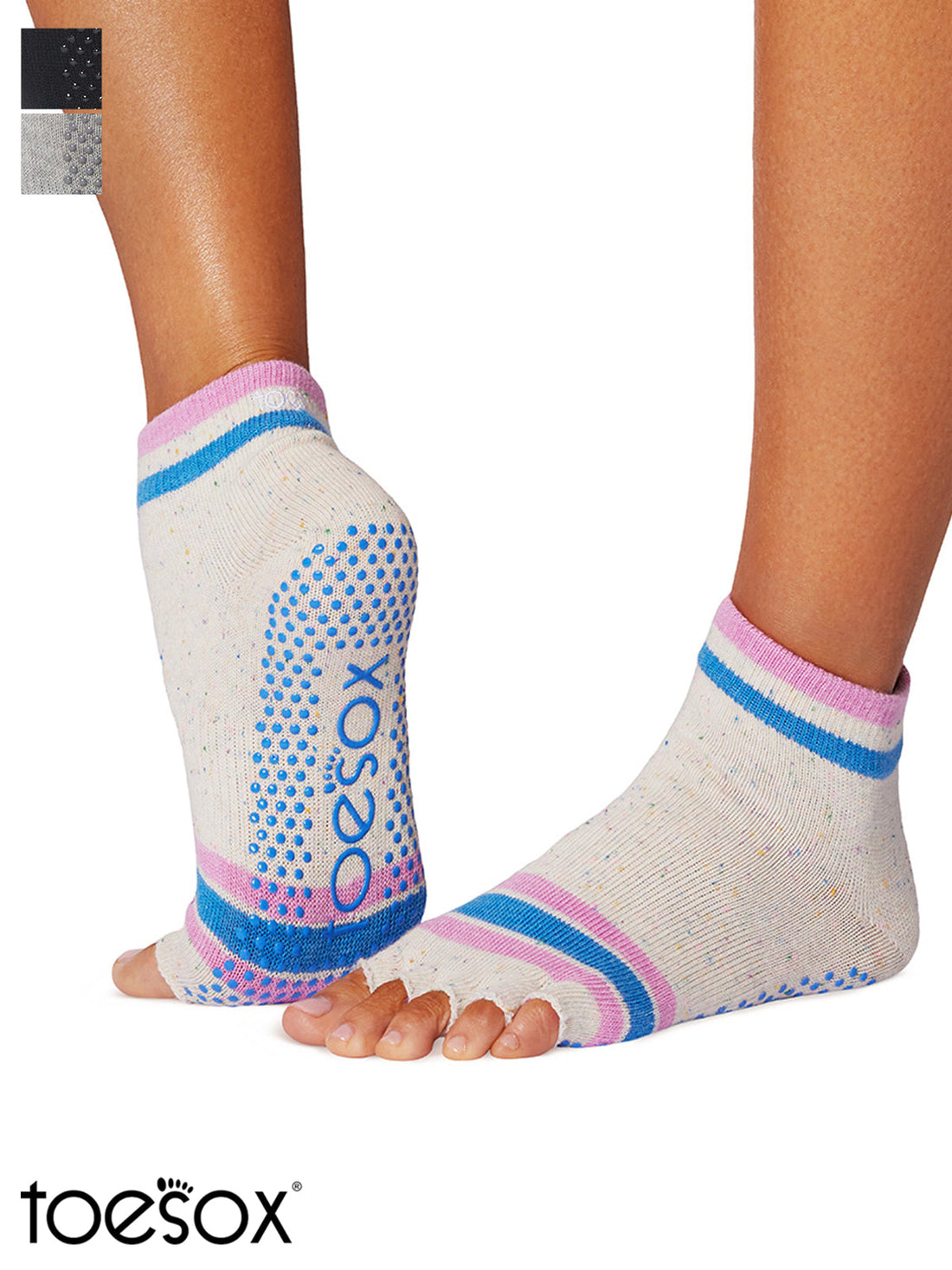 [ToeSox] Ankle (Half-Toe/No Toe) Grip Socks / Yoga Pilates Anti-Slip Socks 25SS_D1