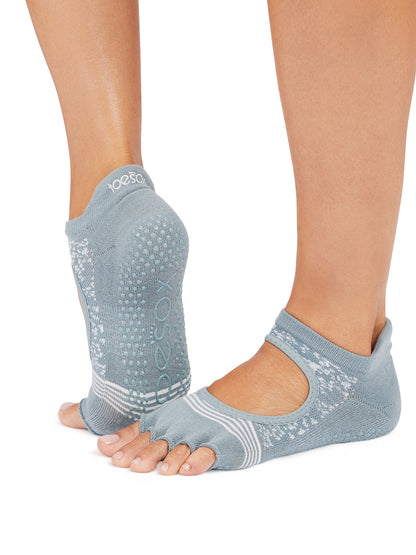 [ToeSox] Bellarina Tec ベラリナ テック（Half-Toe／つま先なし） テック グリップ ソックス／ ヨガ ピラティス 滑り止め付 靴下 25FW_D1
