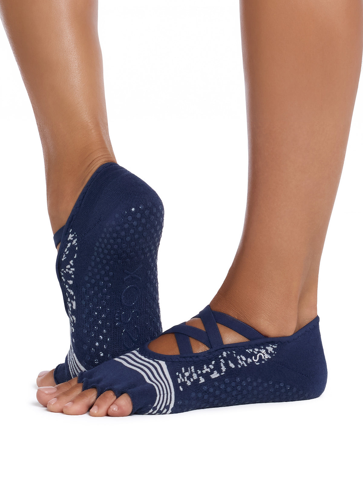 [ToeSox] Elle Tec エル テック（Half-Toe／つま先なし） テック グリップ ソックス／ ヨガ ピラティス 滑り止め付 靴下 26FW_D2