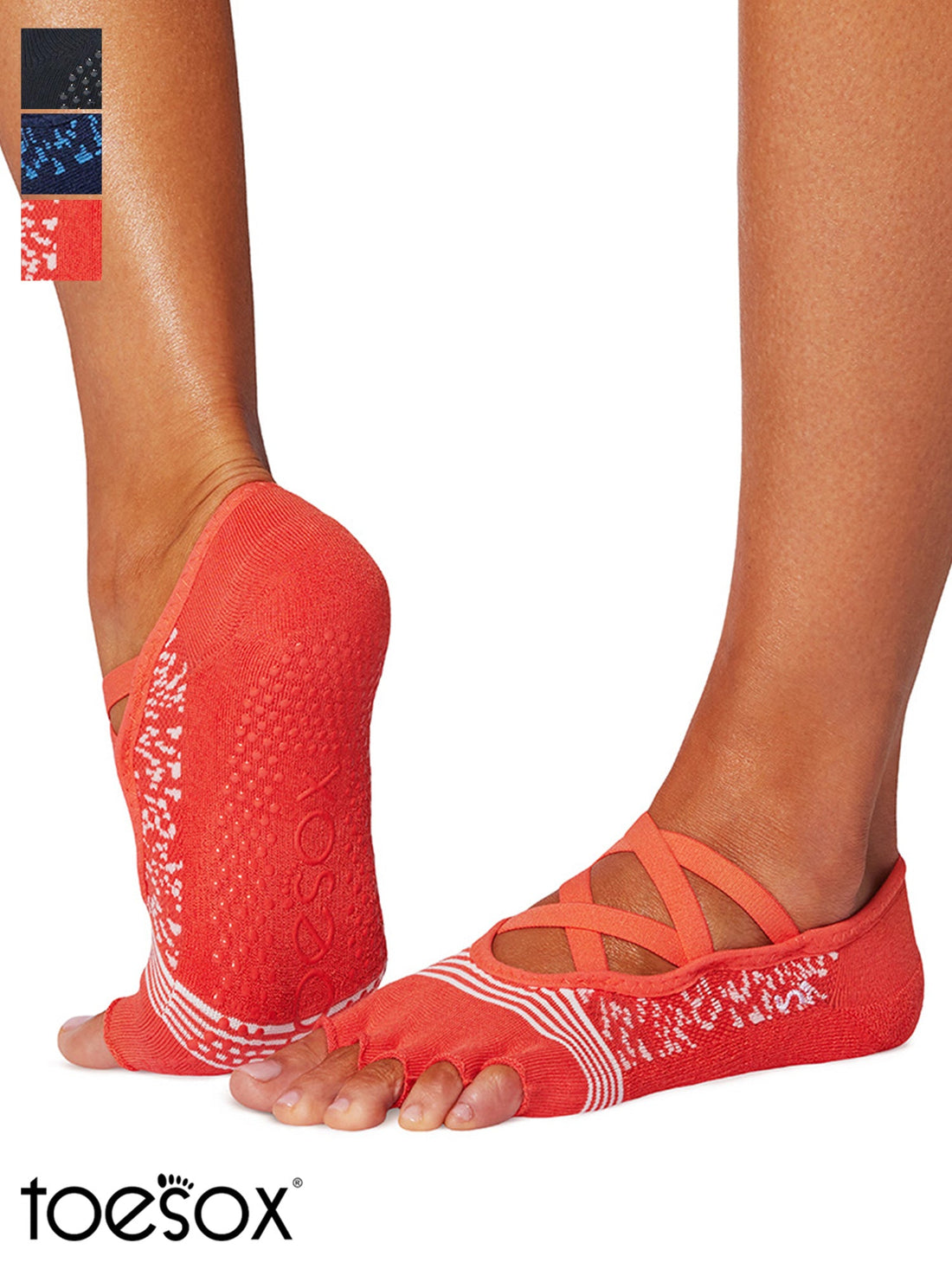 [ToeSox] Elle Tec (Half-Toe) Tech Grip Socks / Yoga Pilates Anti-Slip Socks 25SS_D2