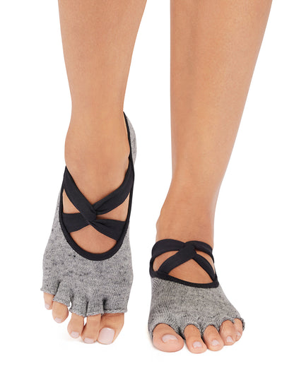 [ToeSox] Ivy アイビー（Half-Toe／つま先なし）グリップ ソックス ／ ヨガ ピラティス 滑り止め付 靴下 25FW_D2