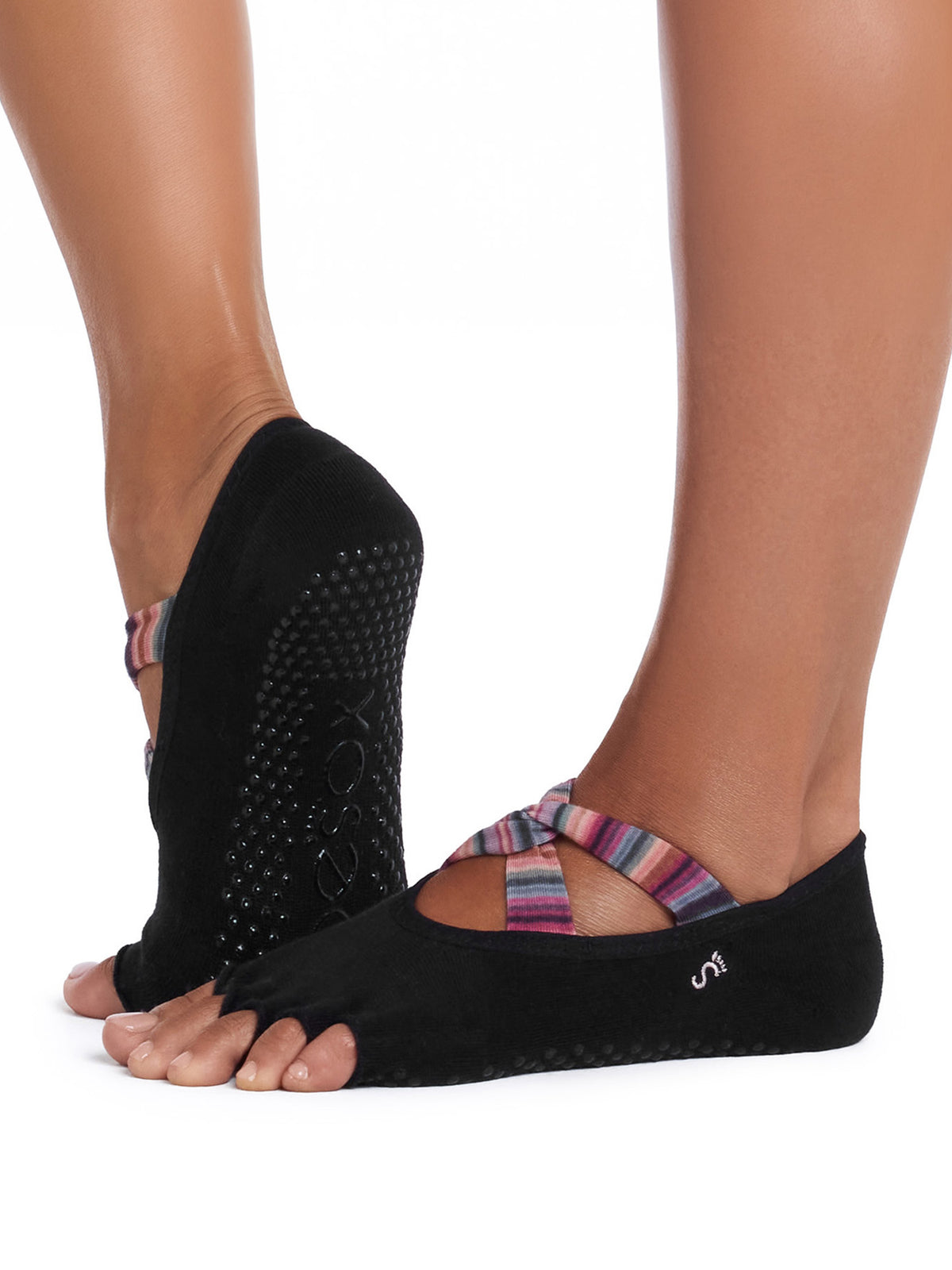[ToeSox] Ivy Ultra Fine Knit アイビー ウルトラファインニット（Half-Toe／つま先なし） グリップ ソックス ／ ヨガ ピラティス 滑り止め付 靴下 26FW_D2