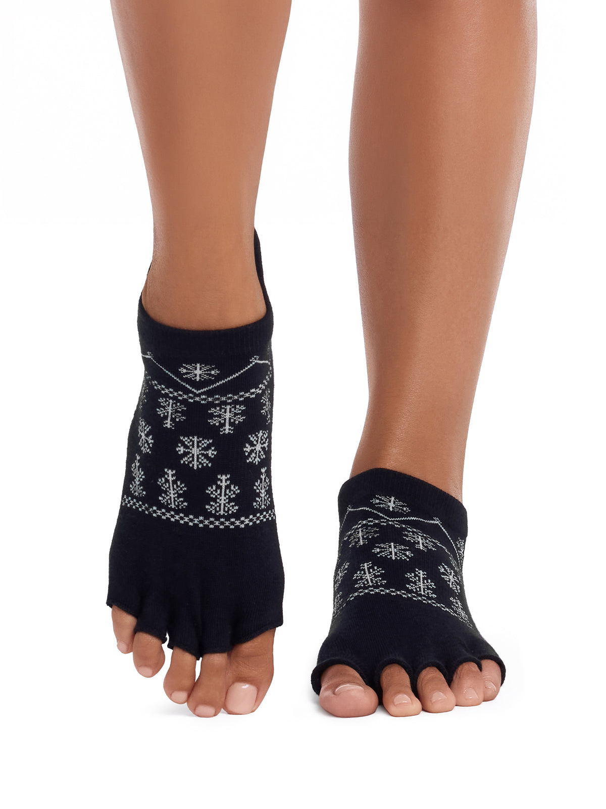 [ToeSox] Low Rise Ultra Fine Knit ローライズ ウルトラファインニット（Half-Toe／つま先なし） グリップ ソックス ／ ヨガ ピラティス 滑り止め付 靴下 26FW_D2