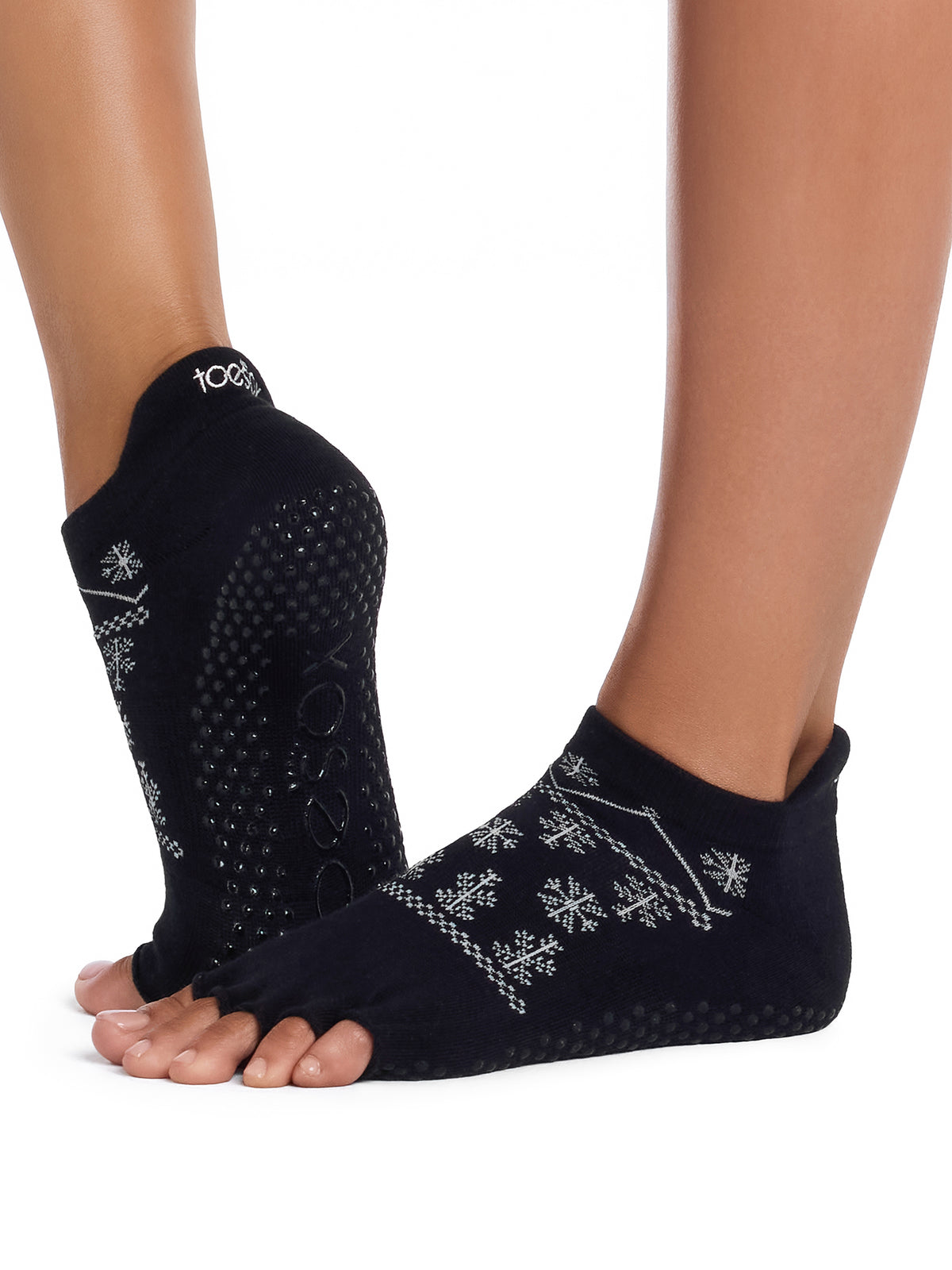 [ToeSox] Low Rise Ultra Fine Knit ローライズ ウルトラファインニット（Half-Toe／つま先なし） グリップ ソックス ／ ヨガ ピラティス 滑り止め付 靴下 26FW_D2