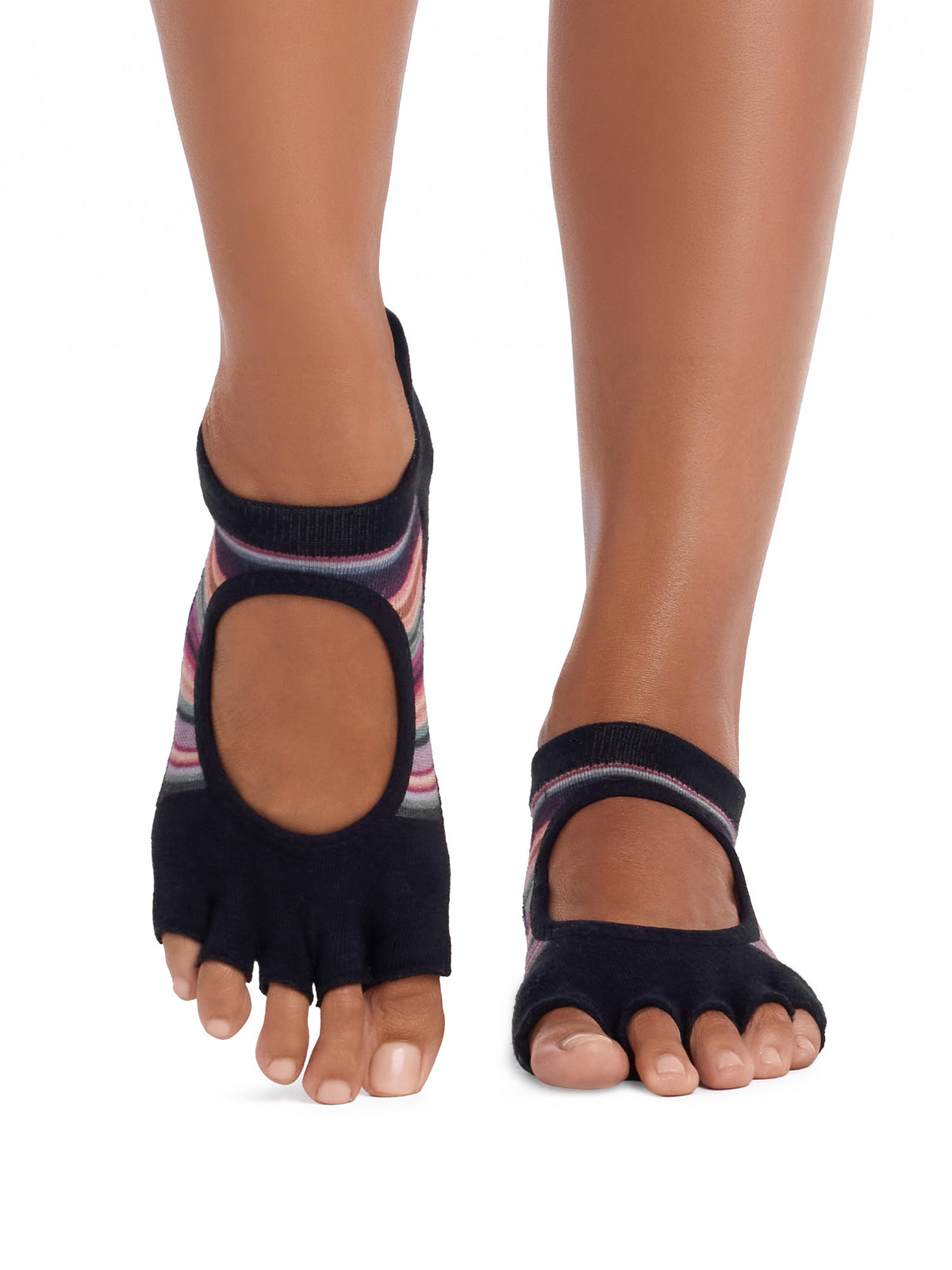 [ToeSox] Bellarina Ultra Fine Knit ベラリナ ウルトラファインニット（Half-Toe／つま先なし） グリップ ソックス ／ ヨガ ピラティス 滑り止め付 靴下 26FW_D2