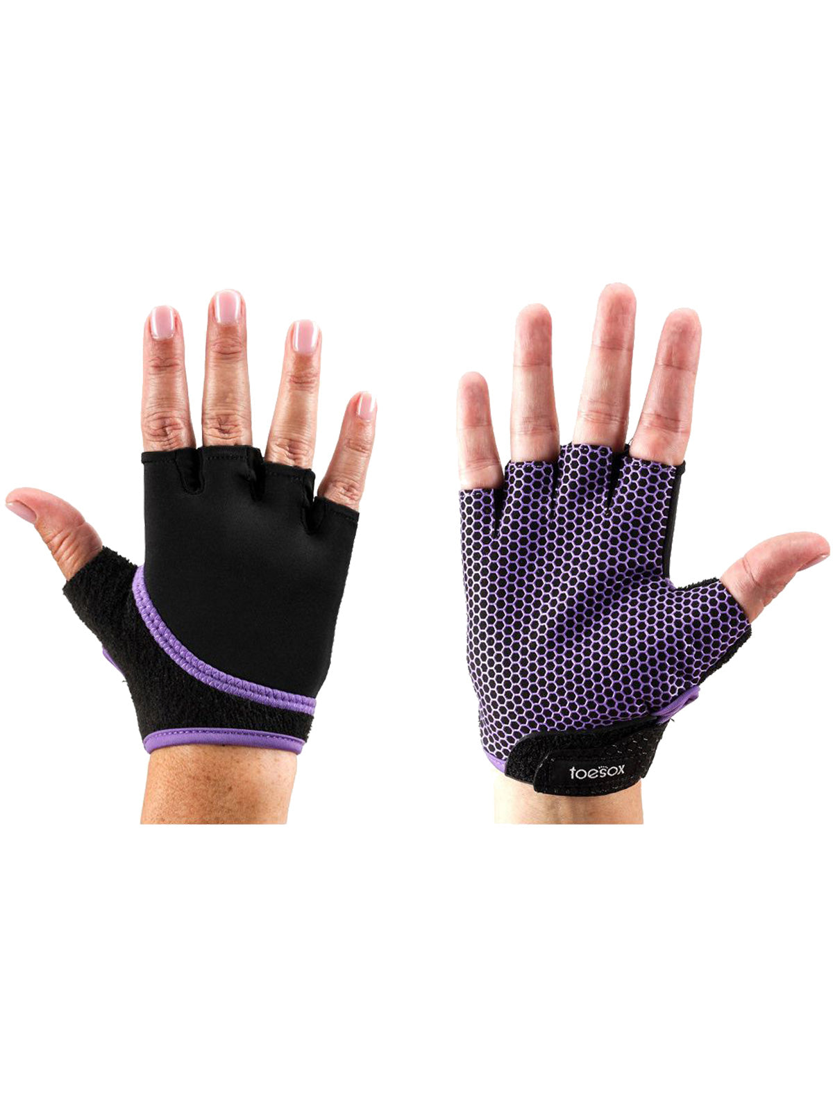 [TAVI by ToeSox] Grip Gloves (Half Finger / No Fingertips) / Yoga Pilates Anti-Slip Gloves