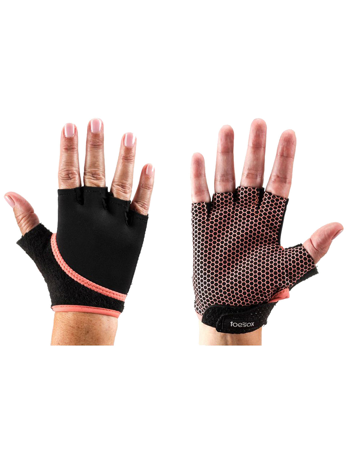 [TAVI by ToeSox] Grip Gloves (Half Finger / No Fingertips) / Yoga Pilates Anti-Slip Gloves