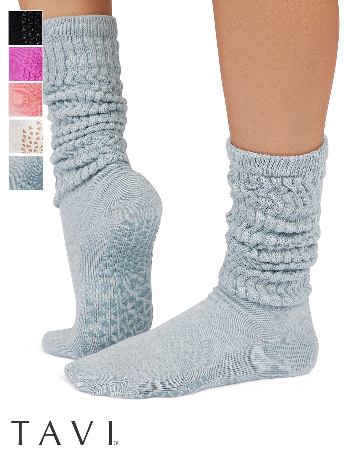 [TAVI] Stacy ステイシー グリップ ソックス ／ ヨガ ピラティス 滑り止め付 靴下 TOESOX 25FW_D1
