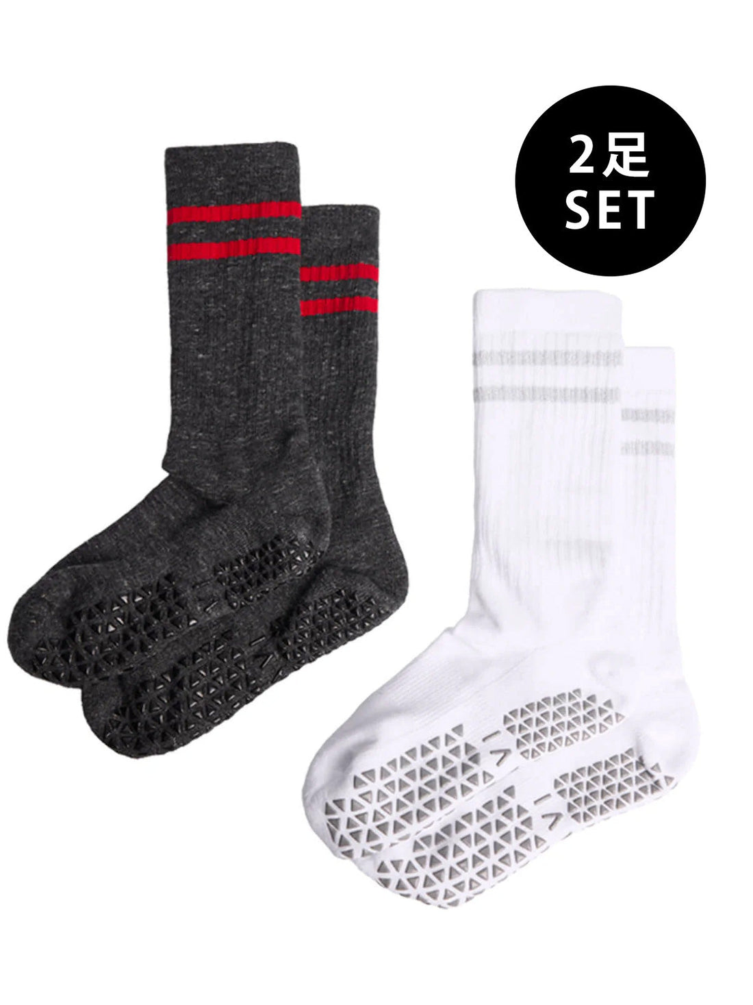 [SALE][TAVI by TOESOX] Kai カイ 2パック グリップ ソックス ／ ヨガ ピラティス 滑り止め付 靴下 [SOFF] 2501