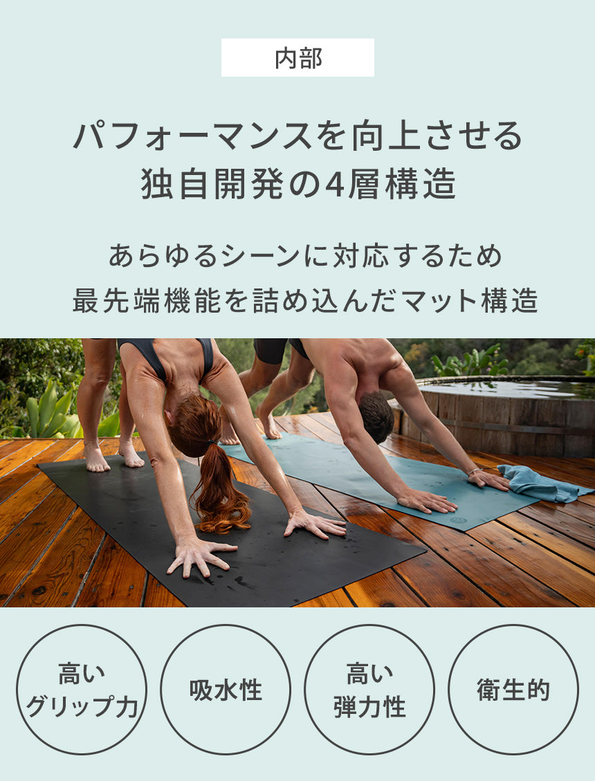 [Manduka] GRP ADAPT トラベル ヨガマット（1.5mm） ホットヨガ マンドゥカ 25FW