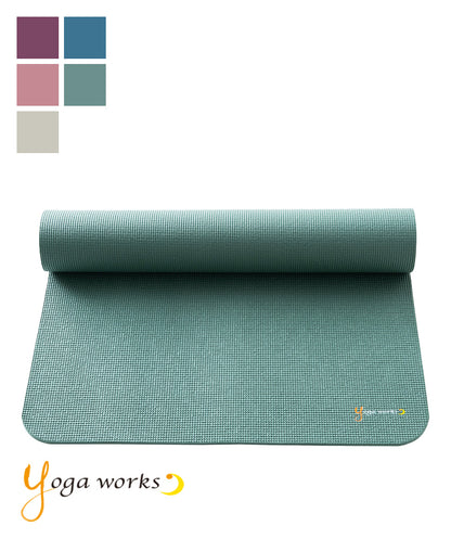 [Yogaworks] ヨガマット(6mm) / ヨガワークス ユニセックス ヨガマット 軽量 ビギナー 初心者 ピラティス 持ち運び 持ちはこび トラベル トラベルマット YW-A202