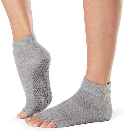 [ToeSox] Ankle アンクル（Half-Toe／つま先なし） グリップ ソックス ／ ヨガ ピラティス 滑り止め付 靴下