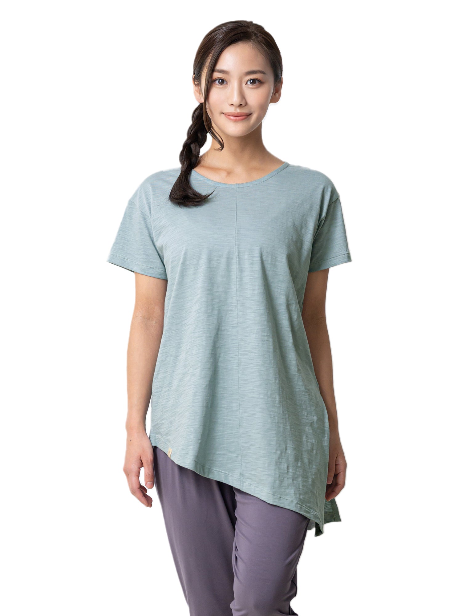 [Loopa] ルーパ 2.0 アシメトリカル 2way Tシャツ Asymetrical 2way Yoga Tee ヨガトップス / ヨガウェア [SOFF]-Puravida! プラヴィダ　ヨガ ピラティス フィットネスショップ