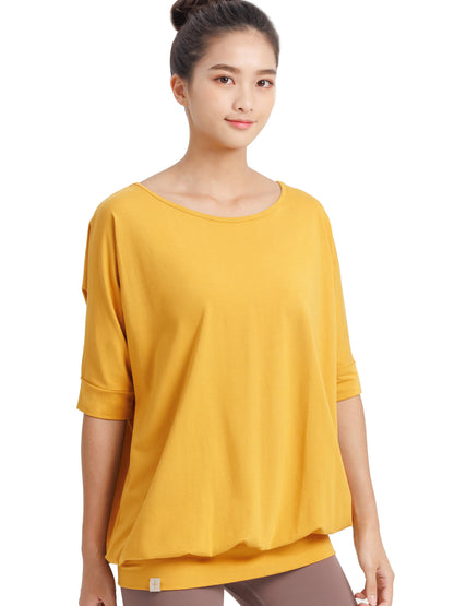 [Loopa] ルーパ 2.0 ドルマン スリーブ トップ Yogawear Dolman Sleeve Top Tシャツ ヨガトップス / ヨガウェア ブラック 20_1-Puravida! プラヴィダ　ヨガ ピラティス フィットネスショップ