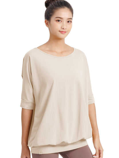 [Loopa] ルーパ 2.0 ドルマン スリーブ トップ Yogawear Dolman Sleeve Top Tシャツ ヨガトップス / ヨガウェア ブラック 20_1-Puravida! プラヴィダ　ヨガ ピラティス フィットネスショップ