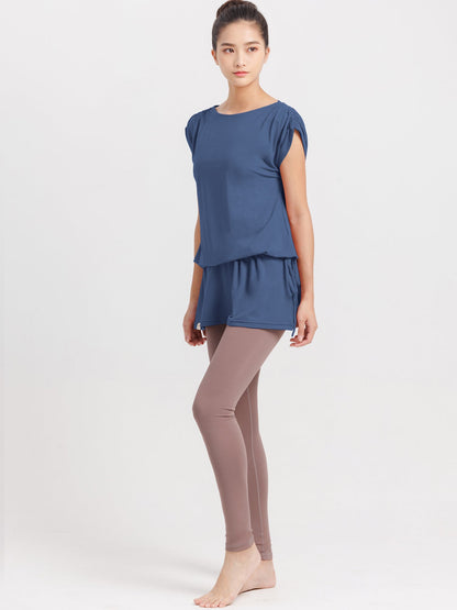 [Loopa] ルーパ 2.0 ドローストリング チュニック Yogawear Drawstring tunic Tシャツ ヨガトップス / ヨガウェア ブラック 10_1-Puravida! プラヴィダ　ヨガ ピラティス フィットネスショップ