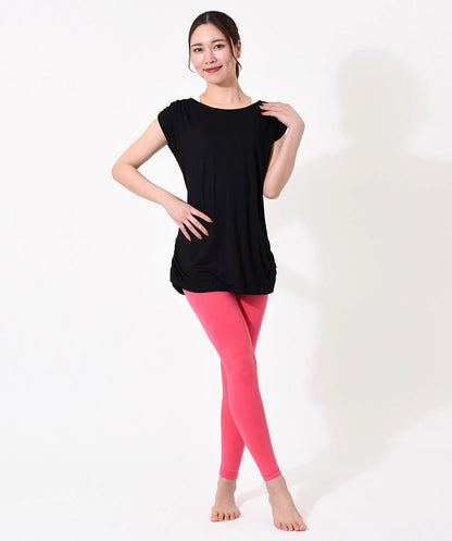 新色[Loopa] ルーパ ストレッチコットンヨガレギンス Strech Cotton Yoga Leggings / ヨガパンツ ボトムス ヨガウェア [A] 20_1-Puravida! プラヴィダ　ヨガ ピラティス フィットネスショップ