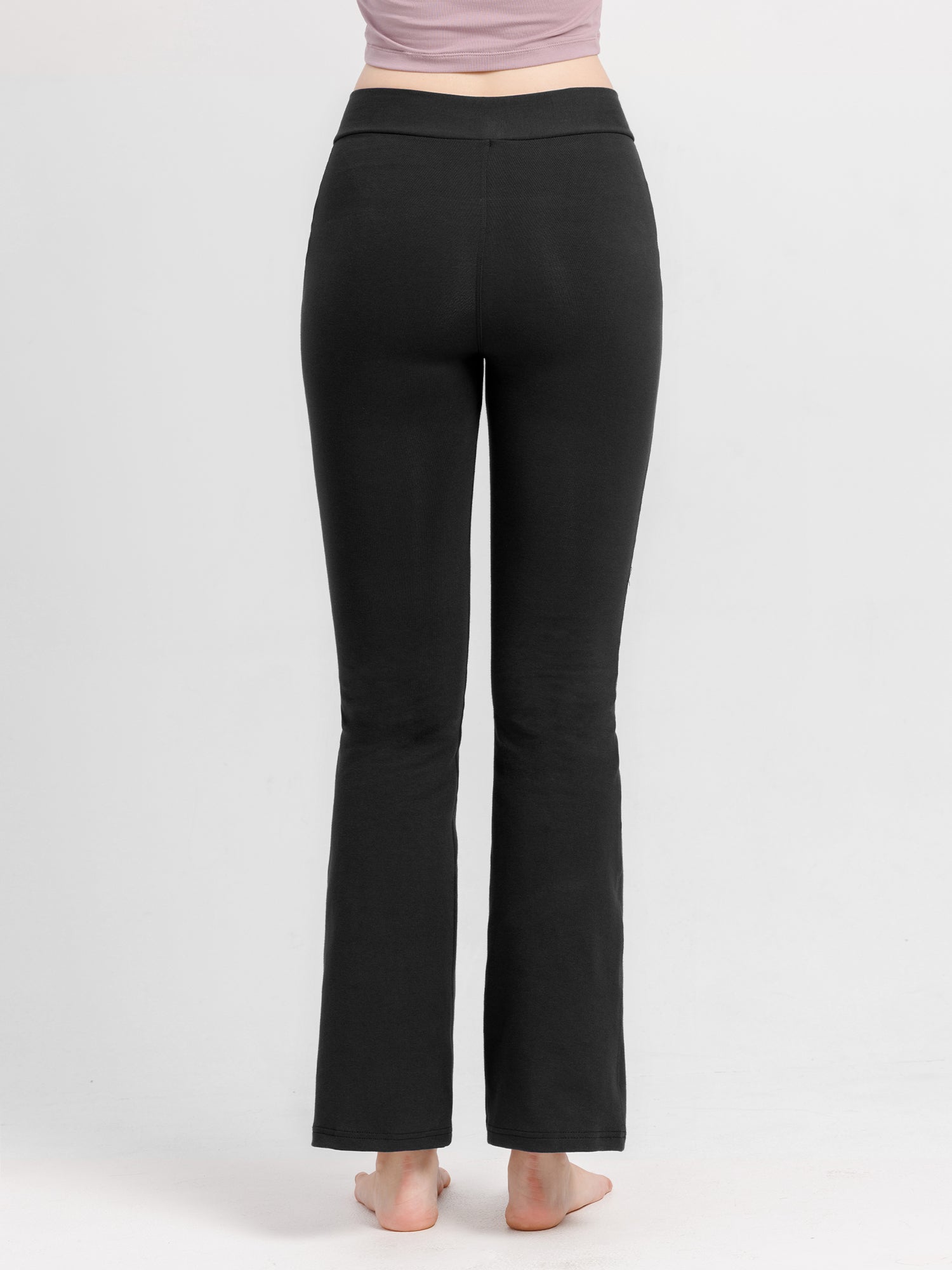 [Loopa] ルーパ コットンストレッチパンツ（Vフロント） Cotton stretch Yoga Pants V-front ヨガパンツ / ヨガウェア ボトムス [A] 20_1-Puravida! プラヴィダ　ヨガ ピラティス フィットネスショップ