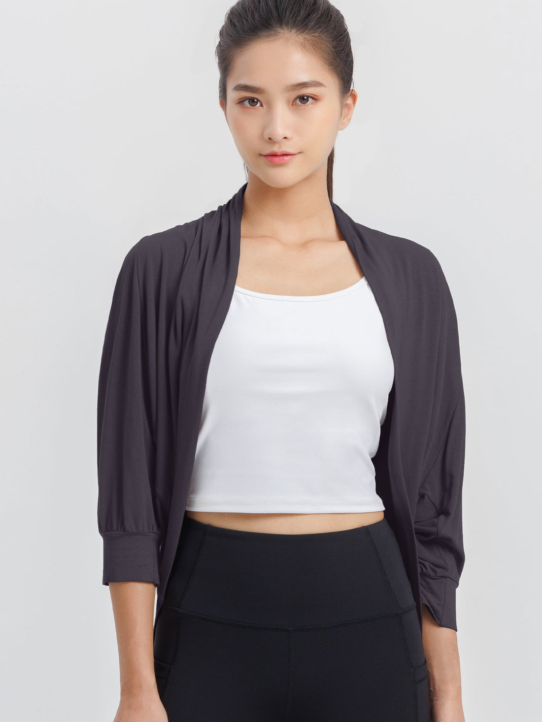 [Loopa] ルーパ ドルマンカーディガン Yoga Dolman Sleeve Cardigan アウター / ヨガウェア ヨガトップス [A] 10_1-Puravida! プラヴィダ　ヨガ ピラティス フィットネスショップ